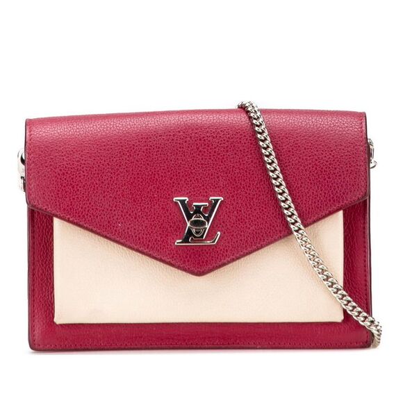 louis vuitton Handbags - Pre Loved louis vuitton Lockme Chain Bag Women Red Crossbody Bags